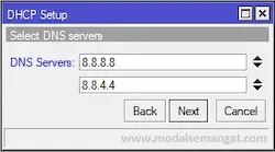 Setting MikroTik Sebagai DHCP Server Step 6