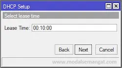 Setting MikroTik Sebagai DHCP Server Step 7