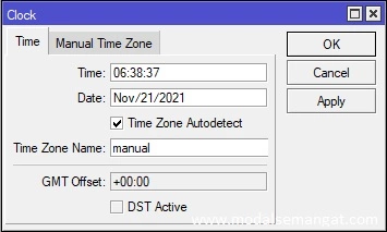 Waktu Jam Tanggal Mikrotik