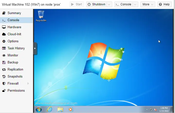 Cara Mudah Install Windows 7 di Proxmox 1 Install Windows 7 di Proxmox