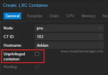 Privileged LXC Container Proxmox Privileged LXC Container Proxmox