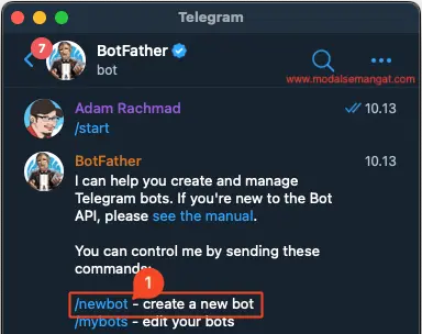 Buat BOT Telegram Gratis #1