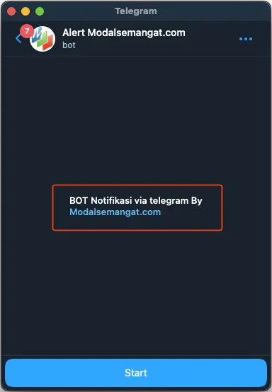 Deskripsi BOT Telegram 