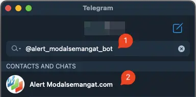 BOT Telegram Modalsemangat.com