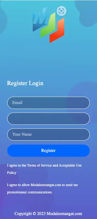 Login Page Hotspot Registrasi Ruijie Cloud