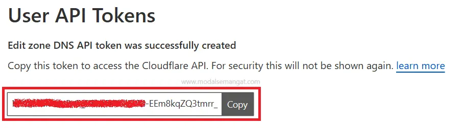 Cara Mendapatkan DNS API Token Cloudflare 5 DNS API Token Cloudflare