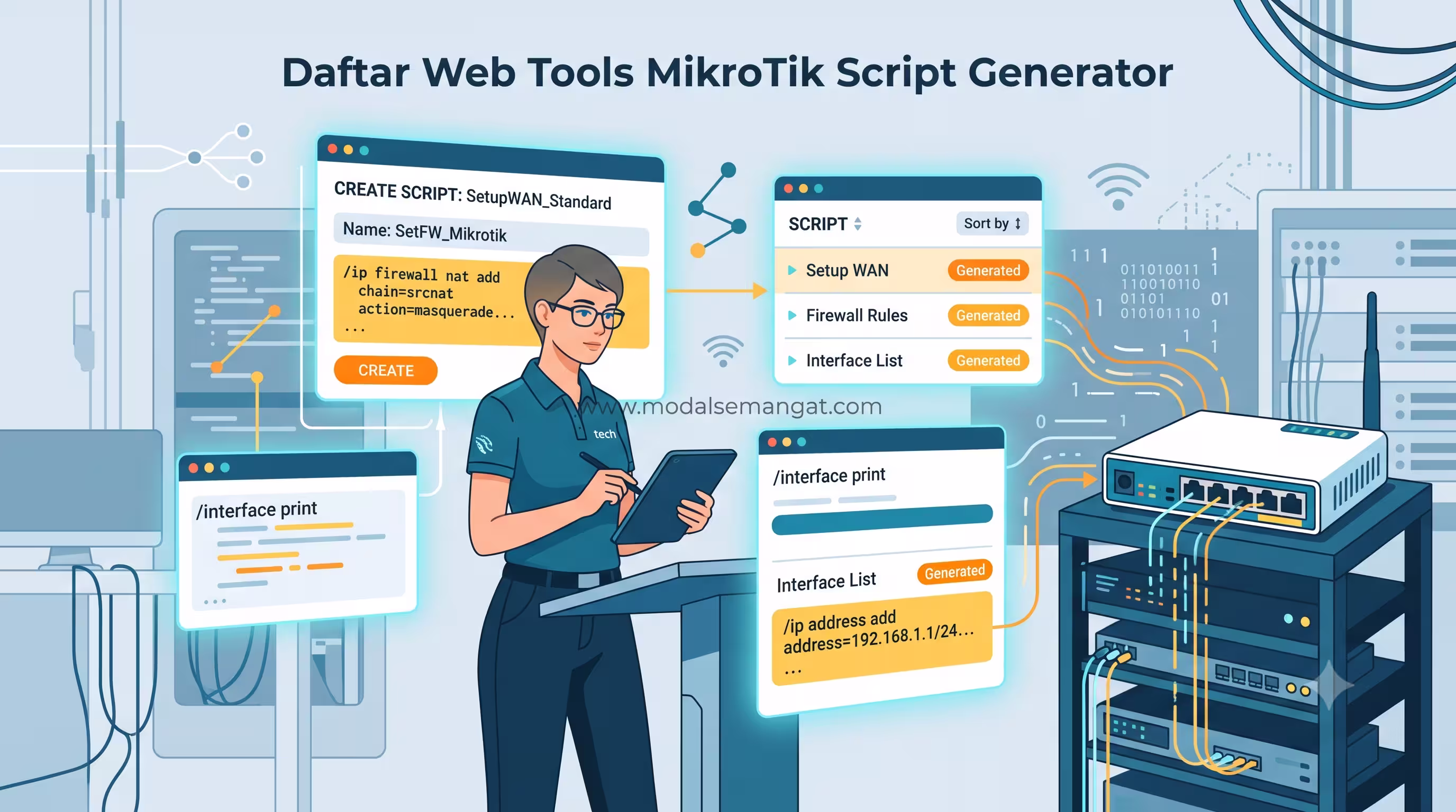 Daftar Website Mikrotik Script Generator